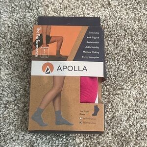 Women’s Apolla Performance Crew Socks — Pink